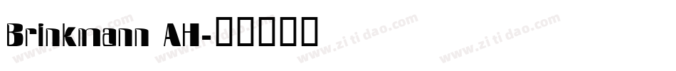 Brinkmann AH字体转换